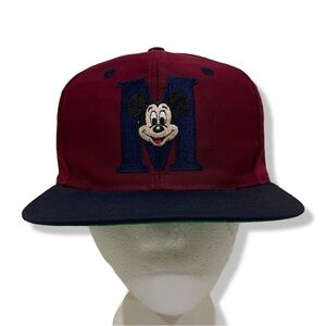 Vintage 90s Disney Mickey Mouse SnapBack Hat